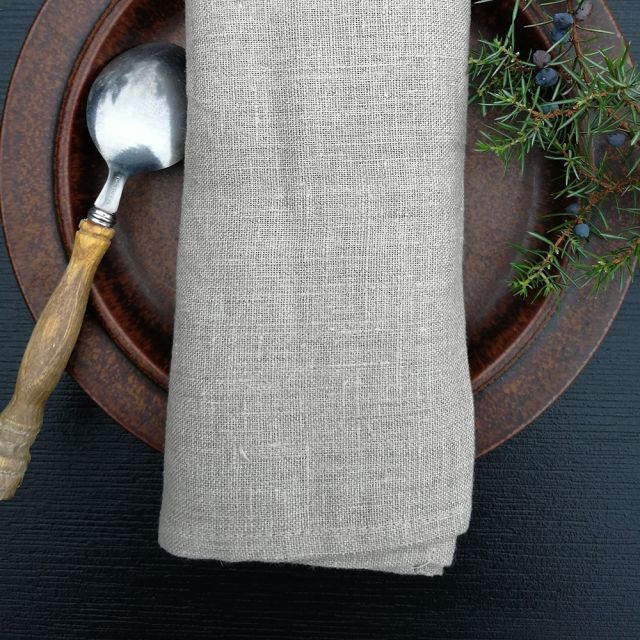 Linen Napkins for Restaurants and Home - NATURAL COLOUR NAPKIN