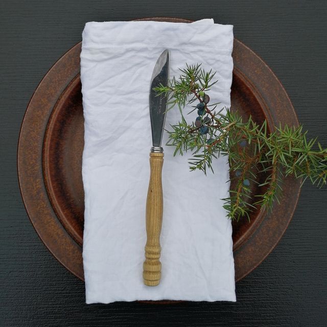 Prewashed Linen Napkin -- WHITE