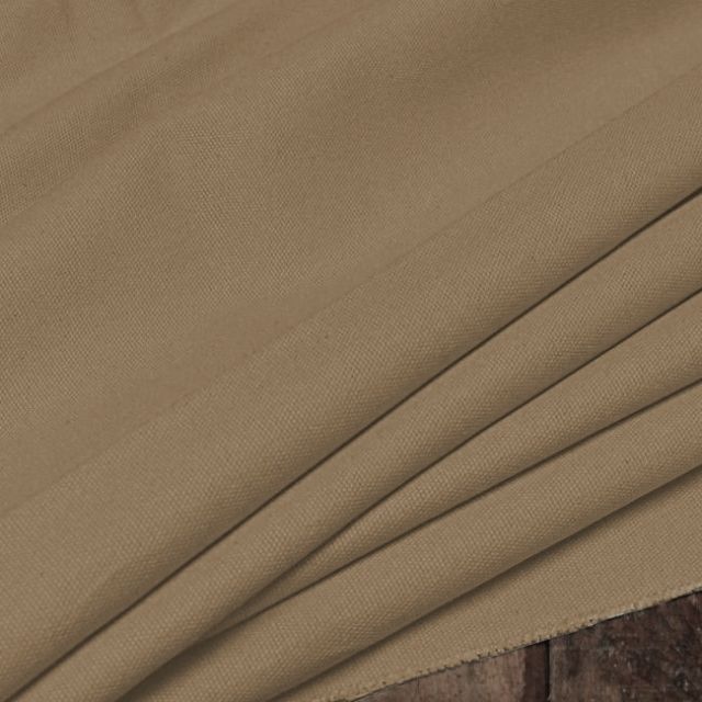 Beige Sand cotton fabric for curtains, upholstery