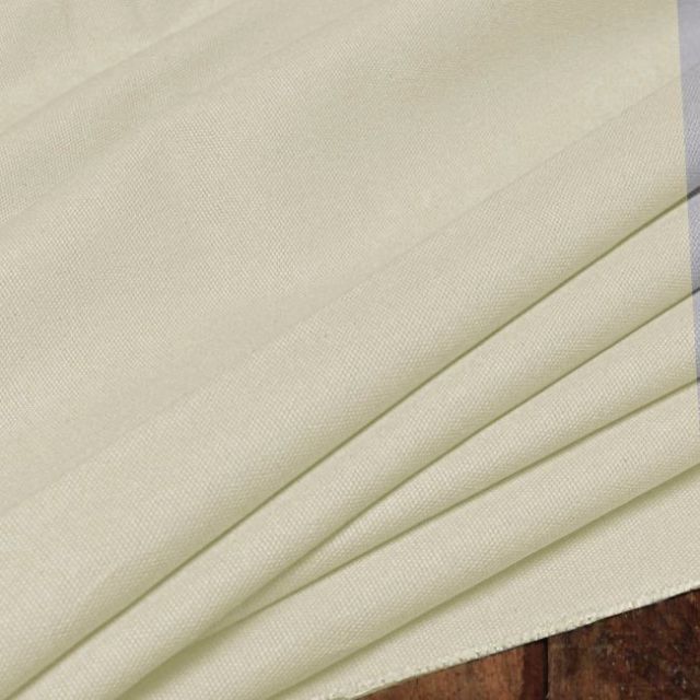Amara White Smoke - Sandy Vanilla coloured cotton fabric