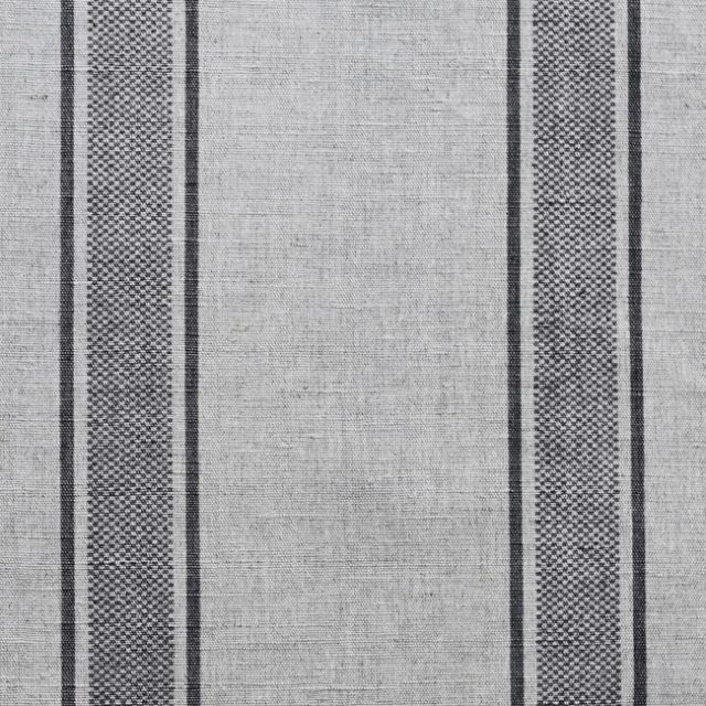 Bella Ash - Curtain fabric with Grey stripes