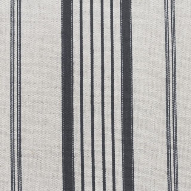 Freja Ash - Curtain fabric with Grey stripes