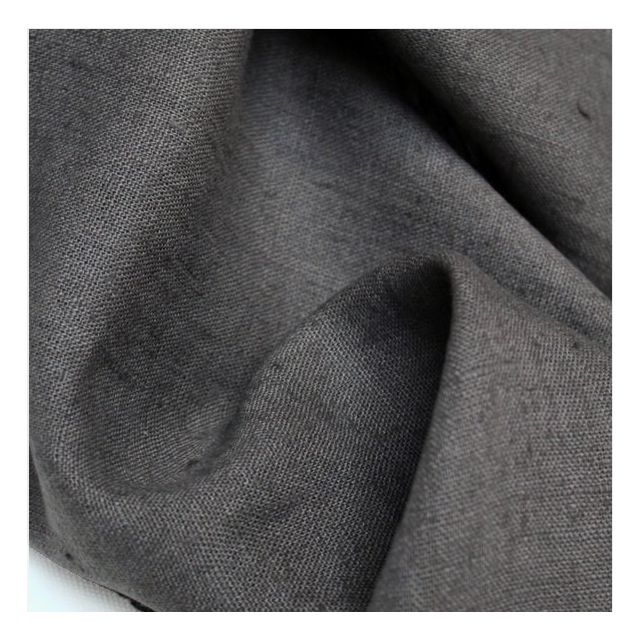 Bianco Granite Prewashed Dark Grey Linen fabric