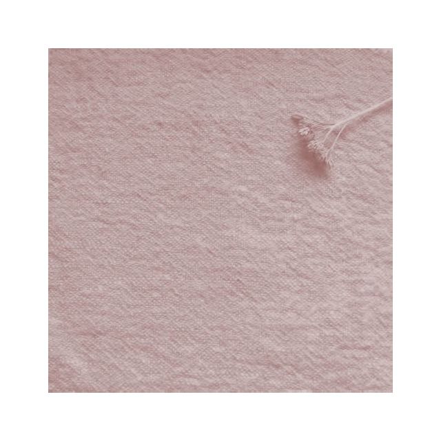 Bianco Misty Rose - Pink pre-washed 100% linen fabric