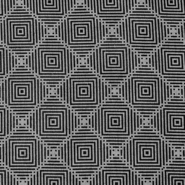 Feline - Noir - Fabric for curtains,Black Print