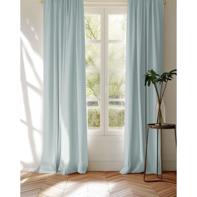 Amara Blue Mist - Light Blue fabric for curtains, upholstery