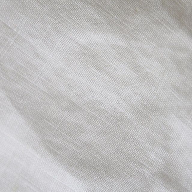 Carina White - Double Width Linen Fabric