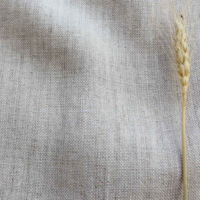 Carita Oatmeal 300cm - Double width linen fabric