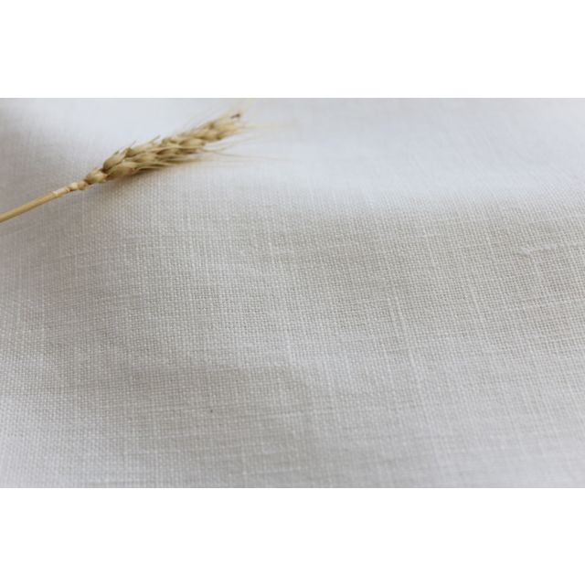 Carita Off-White 300cm - Double width White linen fabric
