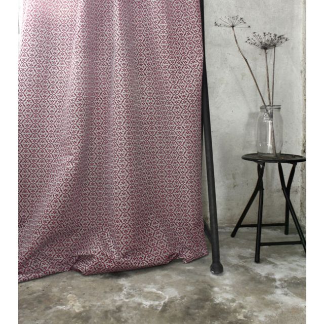Brita Cherry  - Curtain fabric printed with Red