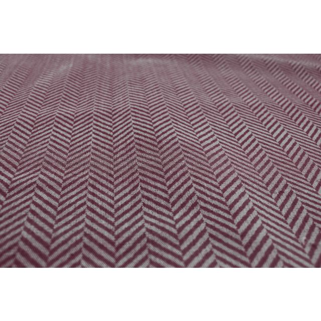 Hugo Cherry Curtain fabric, abstract red herringbone pattern