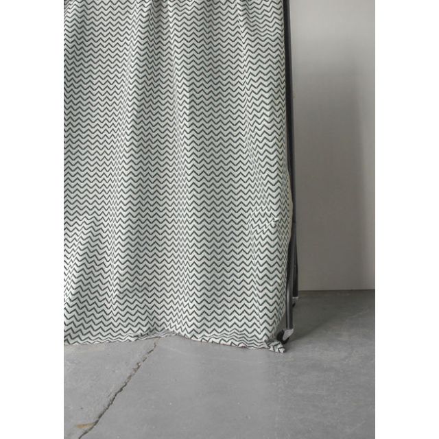 Azig Dark Pine - Fabric for curtains and blinds printed with Dark Green