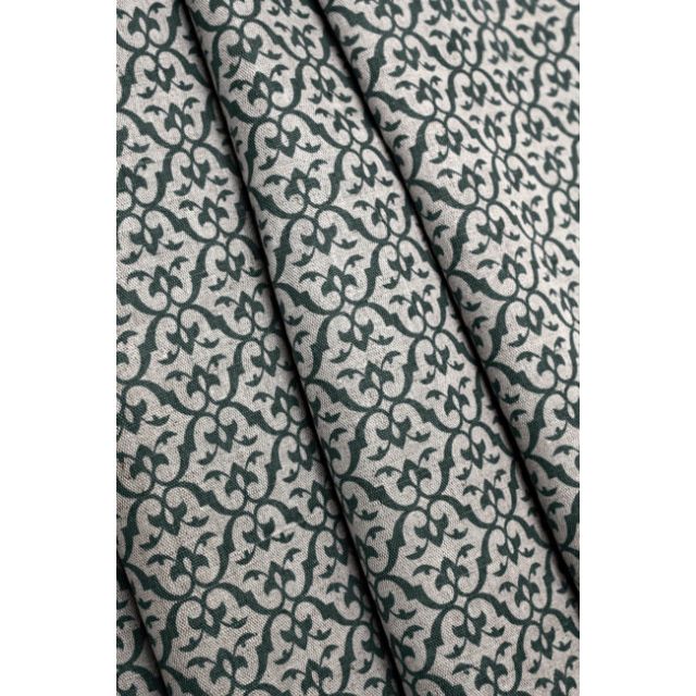 Brita Dark Pine - Curtain fabric printed with Dark Green