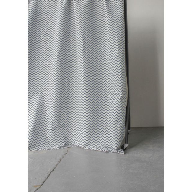 Azig Denim - Fabric for curtains and blinds printed with Blue