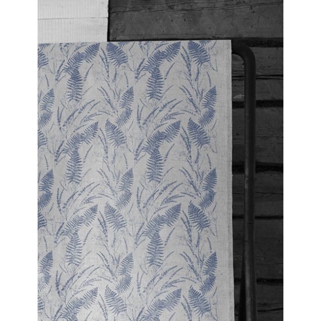 Fernia Denim - Fabric for curtains with Blue print