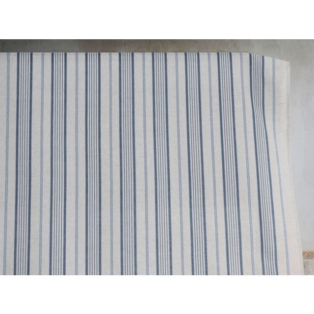 Freja Denim - Curtain fabric with Blue stripes