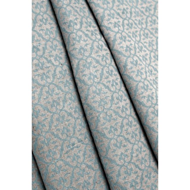 Brita Duck Egg - Curtain fabric printed with Duck Egg Blue