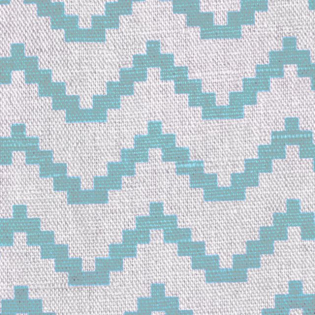 Azig Duck Egg - Fabric for curtains and blinds printed with Duck Egg Blue