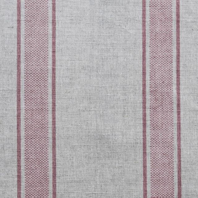 Bella Dusty Pink - Curtain fabric with Pink stripes