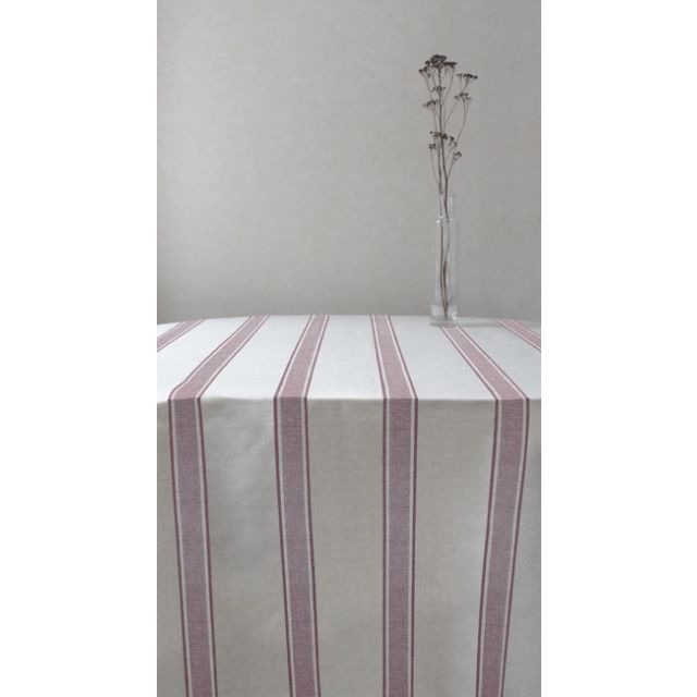 Bella Dusty Pink - Curtain fabric with Pink stripes