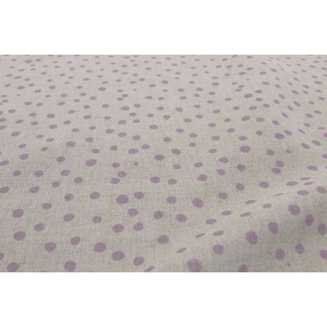 Dottie Dusty Pink - Dotted curtain fabric with Pink dots 
