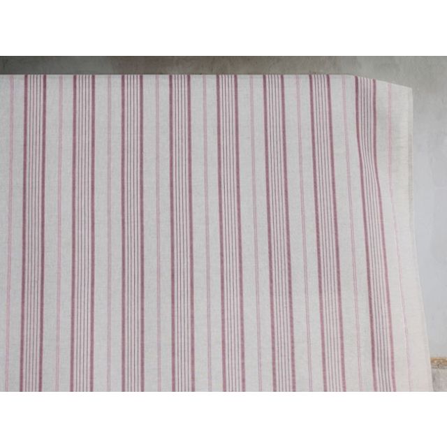 Freja Dusty Pink - Curtain fabric with Pink stripes
