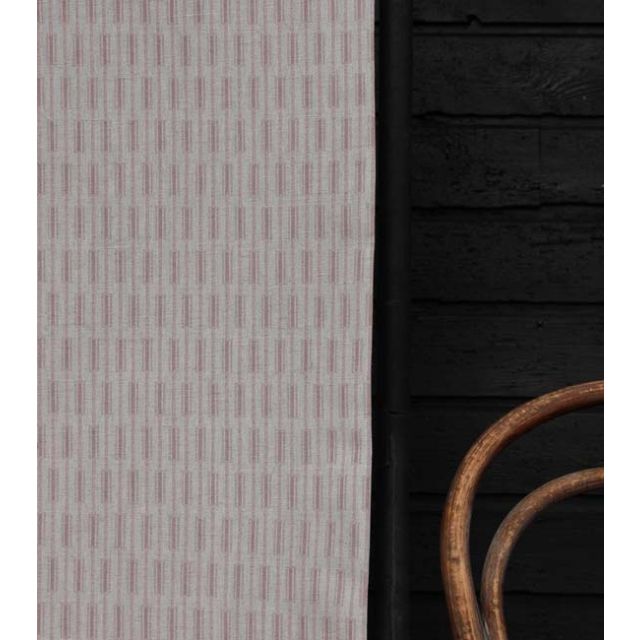 Milliie Dusty Pink - Curtain fabric, abstract Pale Pink geometric pattern