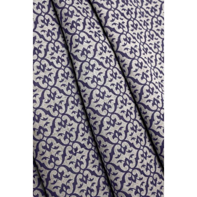Brita Eggplant - Curtain fabric printed with Purple