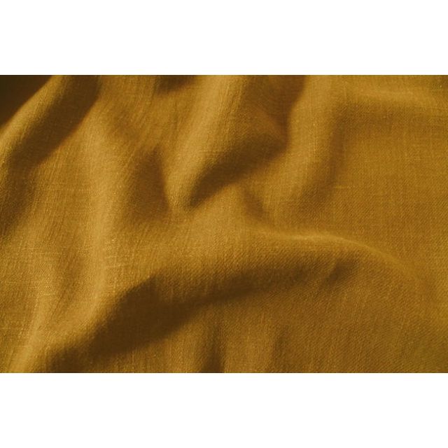 Enni Mustard - Yellow Linen Cotton fabric