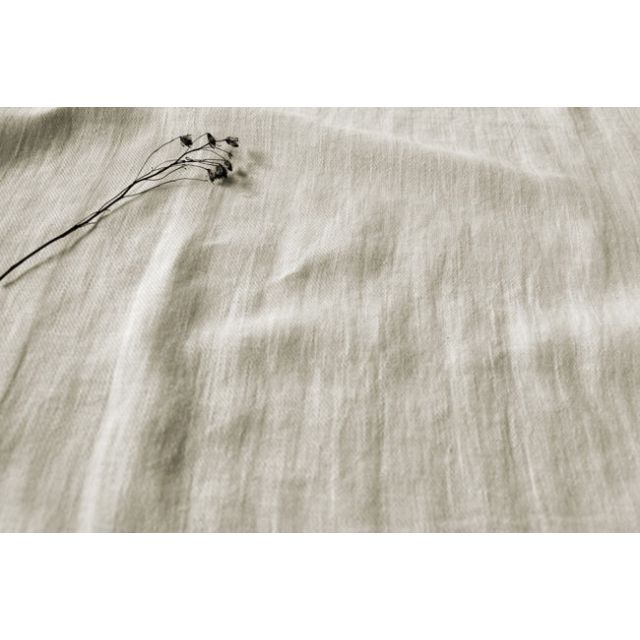 Enni Off-white - White Linen Cotton fabric
