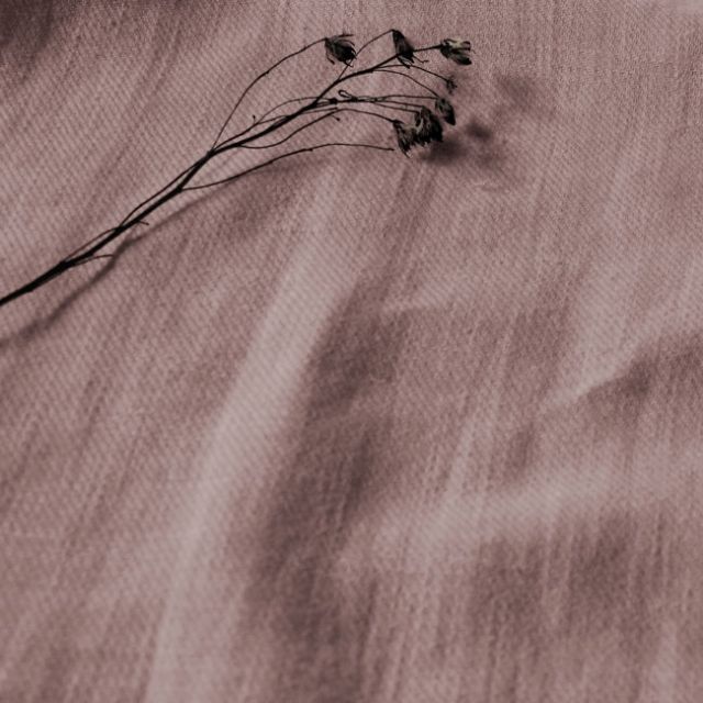 Enni Old Rosa - Pink Linen Cotton fabric