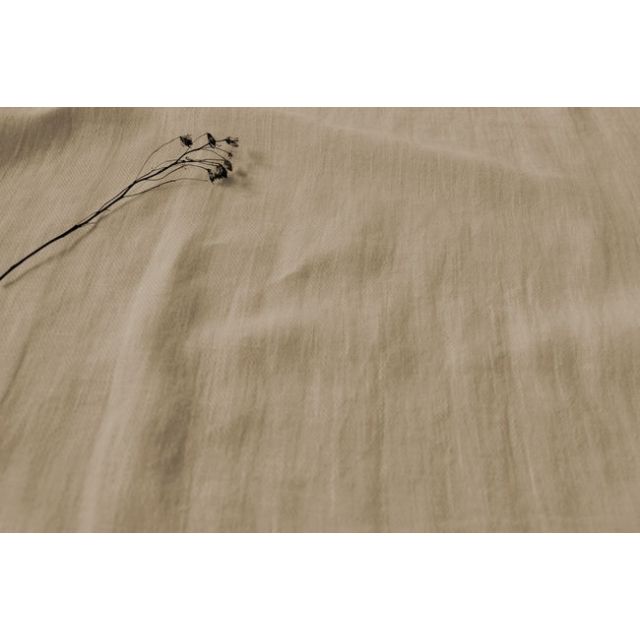 Enni Oyster - Cream colour Linen Cotton fabric