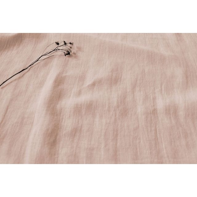 Enni Wild Rose - Pale Pink Grey Linen Cotton fabric
