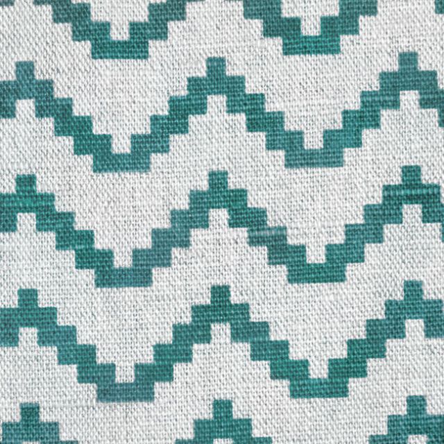 Azig Fern - Fabric for curtains and blinds printed with Green