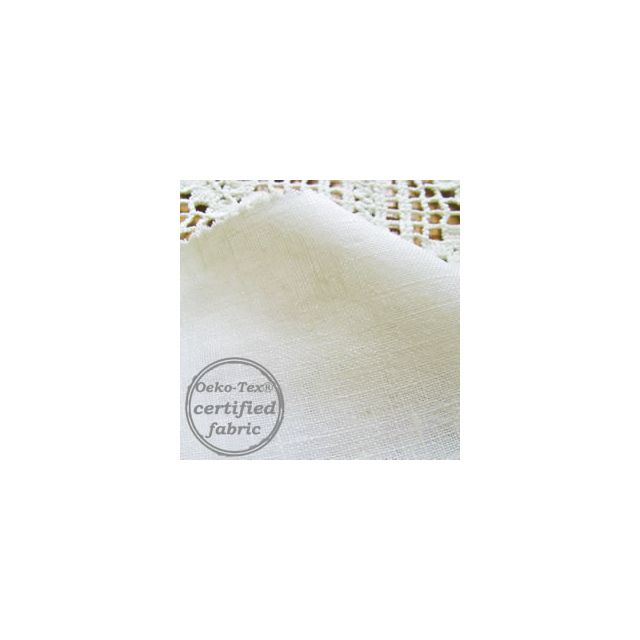 Linnea White - 100% Linen Fabric for Curtains, Blinds