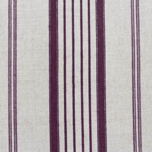 Freja Grape - Curtain fabric with Purple stripes