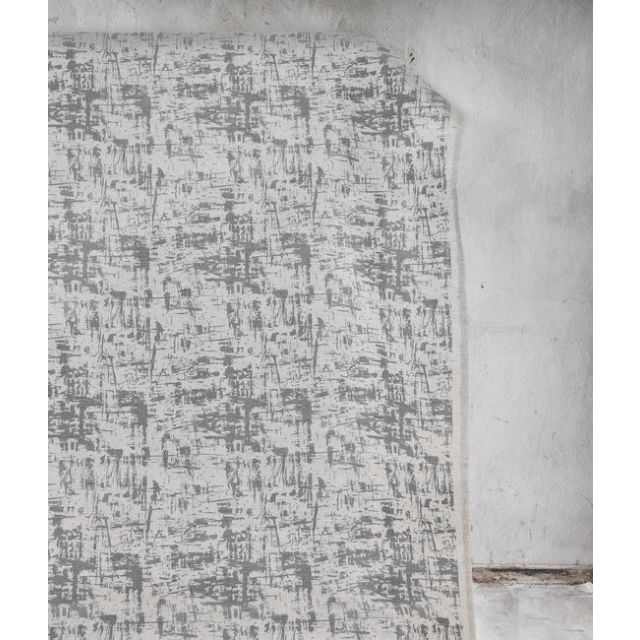 Grunge Greige - Curtain fabric, abstract Grey pattern