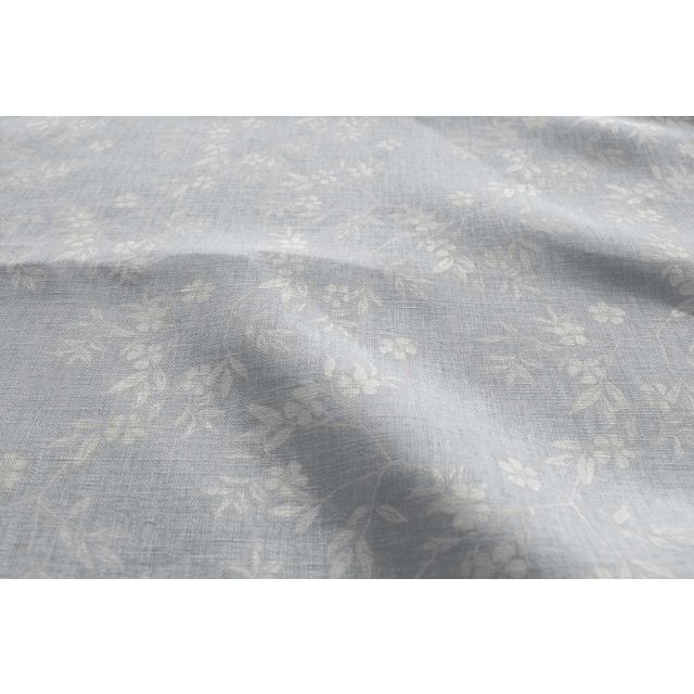 Merisa Greige - Curtain fabric with Botanical Print