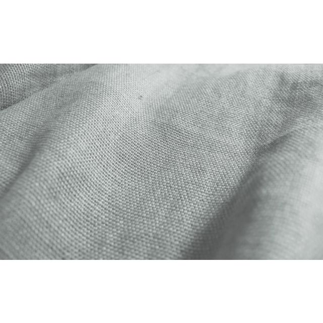 Greta Concrete - Grey upholstery fabric, 100% Linen