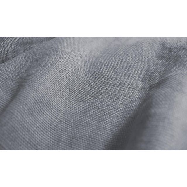 Greta Lead Grey - Dark grey linen upholstery fabric