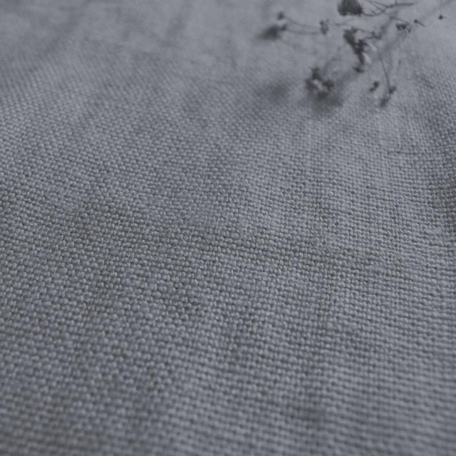 Greta Grisaille - Dark grey linen upholstery fabric