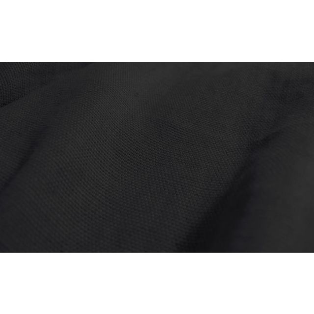 Greta Noir - Black Linen upholstery fabric, soft finish