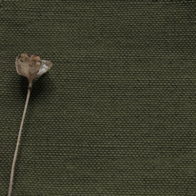 Ingrid Khaki - Green Cotton Jute upholstery fabric