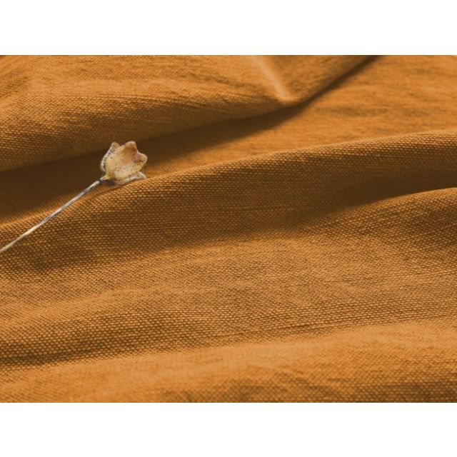 Ingrid Mustard - Cotton Jute upholstery fabric