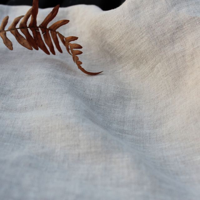 Jolin Oatmeal 290cm - Light Natural wide pre-washed linen fabric
