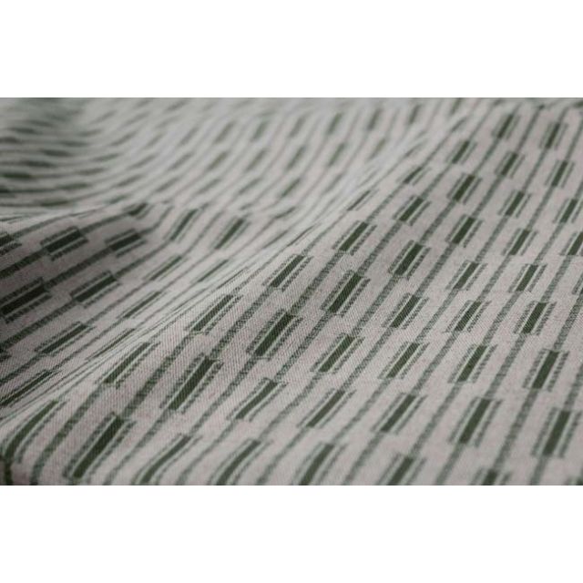 Millie Khaki- Fabric for curtains printed with Green print