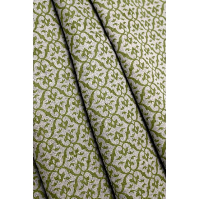 Brita Leaf - Curtain fabric printed with Green