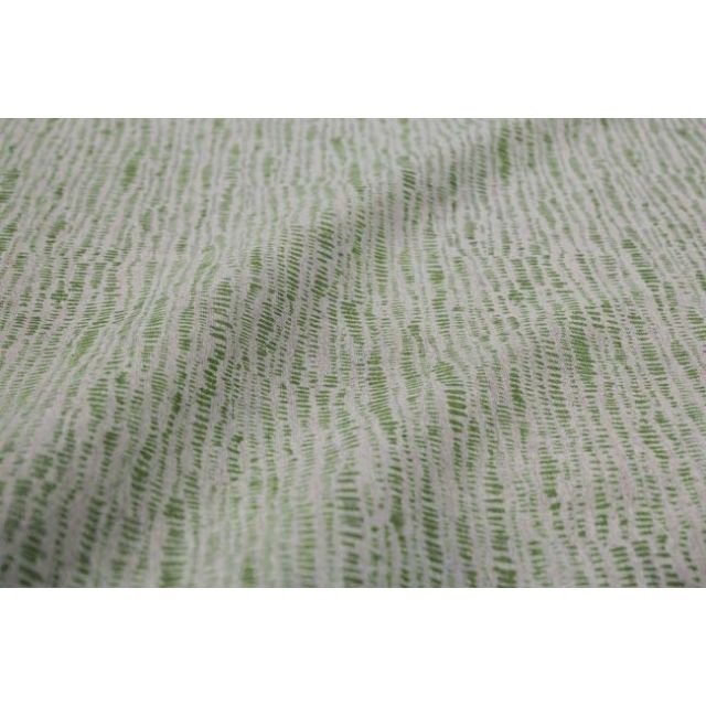 Dora Leaf- Fabric for curtains printed with Green print