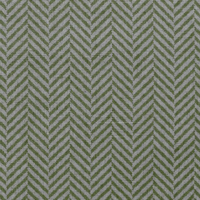 Hugo Leaf- Curtain fabric, abstract green herringbone pattern