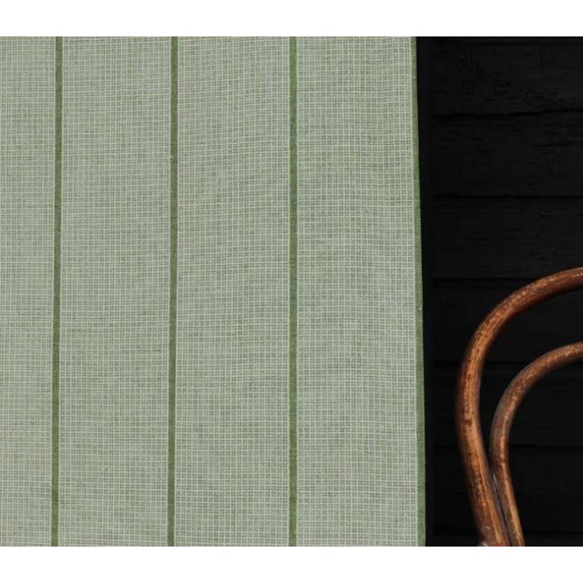 Marta Leaf- Curtain fabric, abstract green geometric pattern